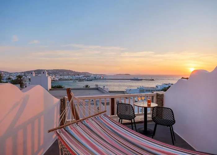 Frühstückspension Yalos Sunset View Private Mykonos Town