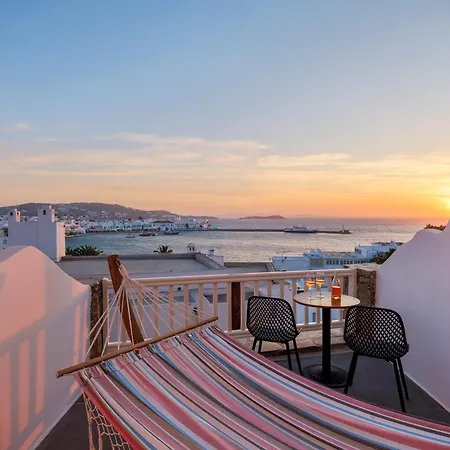 فندق مبيت وإفطار Yalos Sunset View Private Mykonos Town